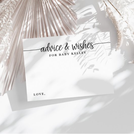 Baby shower Baby advies Kaart penseel