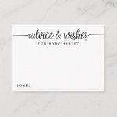 Baby shower Baby advies Kaart penseel (Voorkant)
