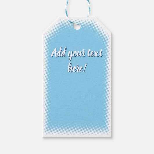 Baby shower Baby Blauw Custom Cadeaulabel (Voorkant)