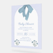 Baby shower Baby Blue Bow (Angle)