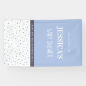 Baby shower Baby Blue Custom Banner (Horizontaal)