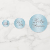 Baby shower Baby Blue Glitter Confetti (Voorkanten)