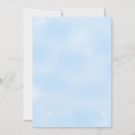 Baby shower Baby Boy Blue Lion Kaart (Achterkant)