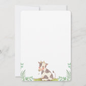 Baby shower Baby Boy Cute Cow Invitation (Dos)