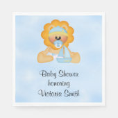 Baby shower Baby Boy Lion Servet (Voorkant)