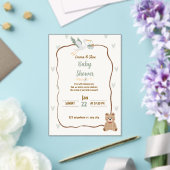 Baby shower - baby boy or gris Invitation Acryl Uitnodigingen (Insitu (Huwelijk))