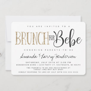 Baby shower Baby Brunch Invitation