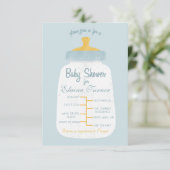 baby shower Baby flesopening Kaart (Staand voorkant)