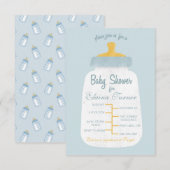 baby shower Baby flesopening Kaart (Voorkant / Achterkant)