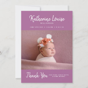 BABY SHOWER Baby Gift Hartelijk dank uitnodiging
