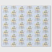 Baby shower baby-vervoer cadeaupapier (Vlak)