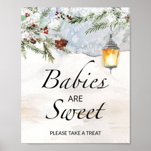 Baby shower baby's krijgen een lekkere kans poster