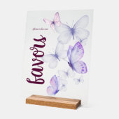 Baby shower Baisers à papillon | Favoriser le pour (Angle)