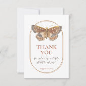 Baby shower Baisers à papillon Merci (Devant)