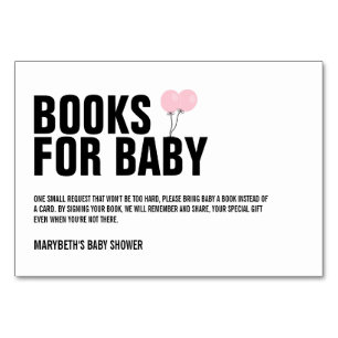 Baby shower Balloon Rose Apportez Une Carte De Dem