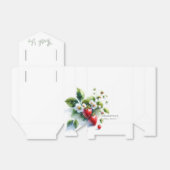 Baby shower Ballotins Aquarelle Fraises (Déplié)