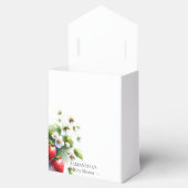 Baby shower Ballotins Aquarelle Fraises (Ouvert)