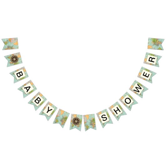 baby shower banner - Multicolor Map Thema (Alle)