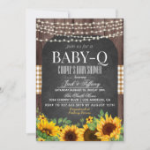 Baby shower Barbecue Baby-Q Invitation (Devant)
