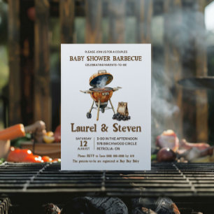 Baby Shower Barbecue, BabyQ Koppel Shower Kaart