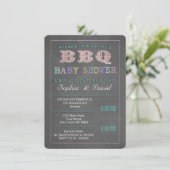 Baby shower Barbecue Barbecue Invitation personnal (Debout devant)