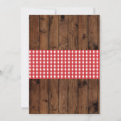 Baby shower barbecue Chalk BaByQ Invitation bois r (Dos)