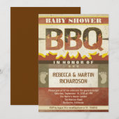baby shower barbecue  uitnodigingen (Voorkant / Achterkant)