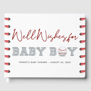 Baby shower Baseball Guest Book Gastenboek