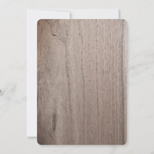 Baby shower BBQ BaByQ Bois de automne Invitation (Dos)