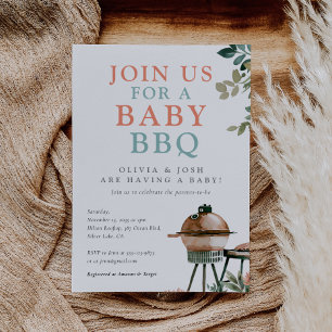 Baby shower BBQ Genderneutraal Kaart