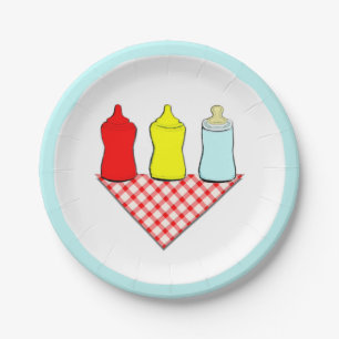 BABY SHOWER BBQ PAPIEREN BORDJE