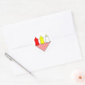 BABY SHOWER BBQ RONDE STICKER (Envelop)