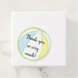Baby shower Beach Ball Favor Tags Bedankjes Labels