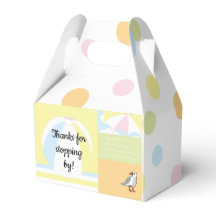 Baby shower Beach Ball Gable Favor Box