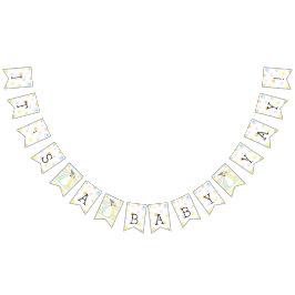 Baby shower Beach Ball, Swallowtail Banner