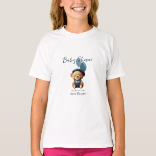Baby shower Bear Balloons T-Shirt personnalisé