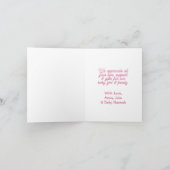 Baby shower & Bébé Cadeau Merci (Intérieur)