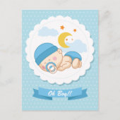 Baby shower bébé dormant doux Invitation (Devant)