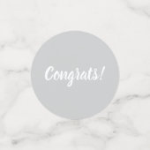 Baby shower bébé éléphant fille Confetti (Petit recto)