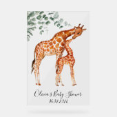 Baby shower bébé girafe (Recto)