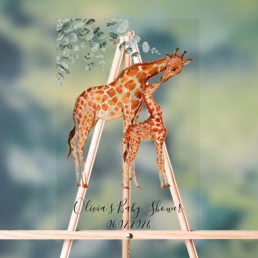 Baby shower bébé girafe (Neutre)