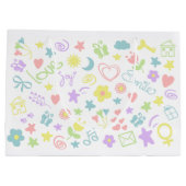 Baby shower Bébé mignonne Fille Cadeau Sac cadeau (Dos)