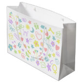 Baby shower Bébé mignonne Fille Cadeau Sac cadeau (Dos Angle)