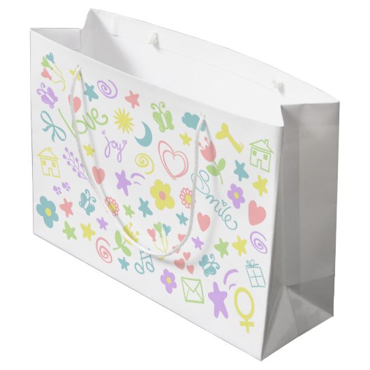 Baby shower Bébé mignonne Fille Cadeau Sac cadeau (Dos Angle)