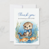 Baby shower bébé Otter Boy Merci (Devant)