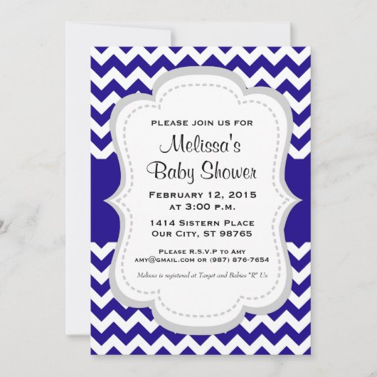 Baby shower, Bébé saupoudré, Invitation personnali (Devant)