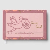Baby shower-bébé sur la cigogne (Recto)
