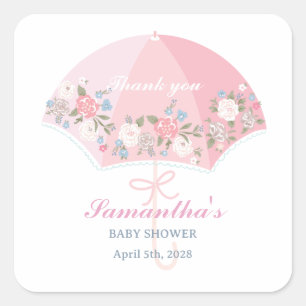 Baby Shower Bedank Tag