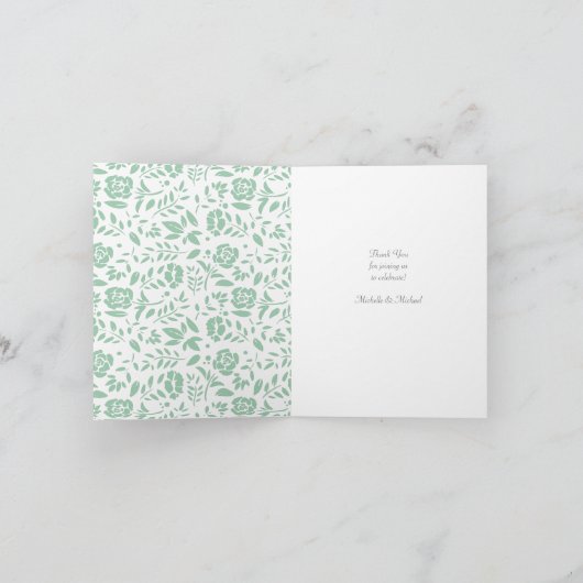 Baby shower Bedankkaart (Binnen)