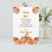 Baby shower bedankkaart (Staand voorkant)